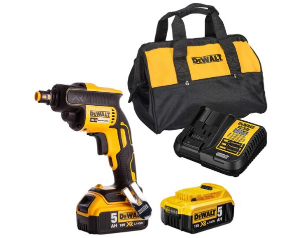 Máy vặn vít thạch cao pin DeWalt DCF620P2 (2 pin 5Ah và sạc)