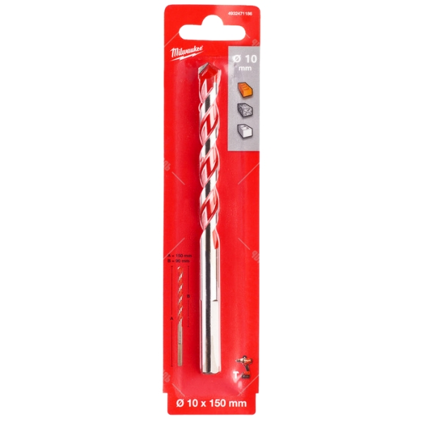 Mũi khoan búa cao cấp 10x150mm – Milwaukee 4932471186