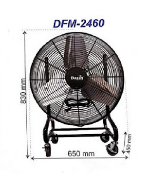 Quạt xe đẩy công nghiệp Dasin DFM-2460